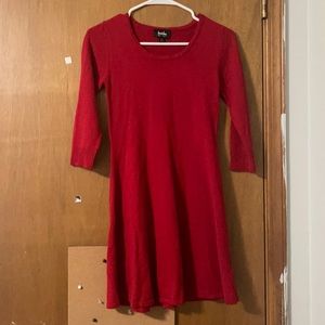 Red sweater dress - JCpennny - by & by - XS